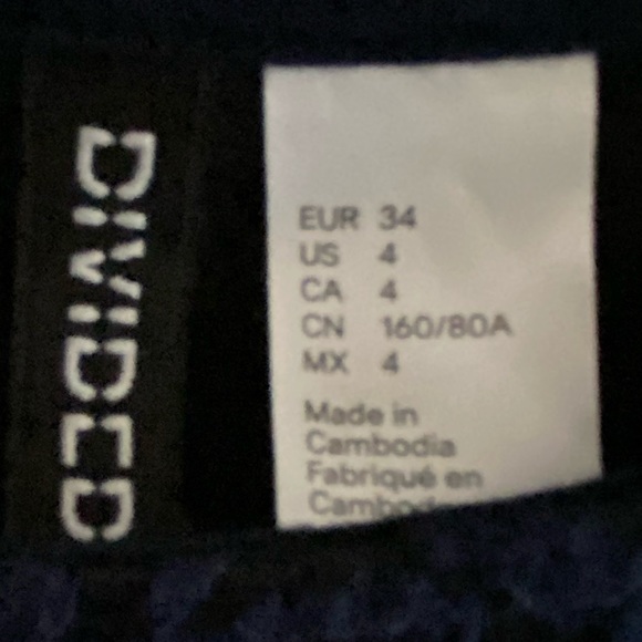 Black/ navy blue formal skater dress - Picture 4 of 4